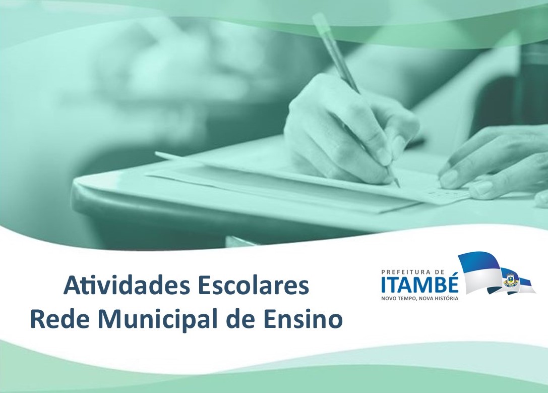A PARTIR DESTA SEGUNDA-FEIRA (11) ESCOLAS MUNICIPAIS DISPONIBILIZAM ATIVIDADES IMPRESSAS AOS ALUNOS