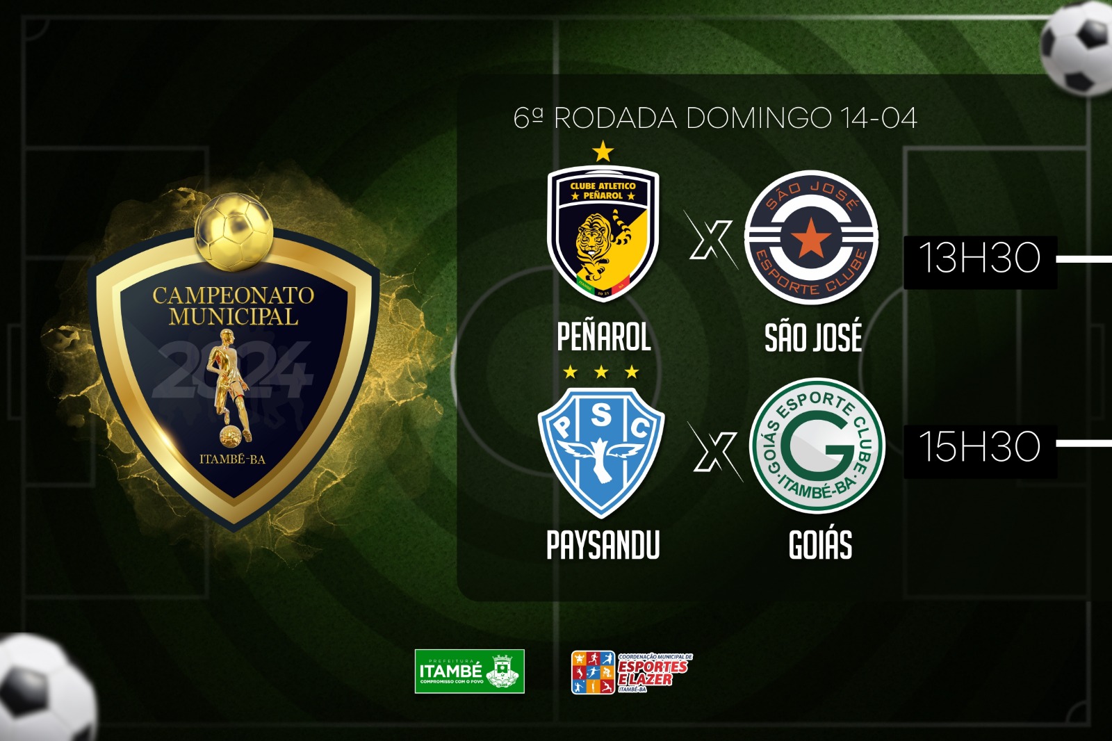 Penãrol X São José e Paysandu X Goiás serão os duelos da 6ª rodada do Municipal 2024