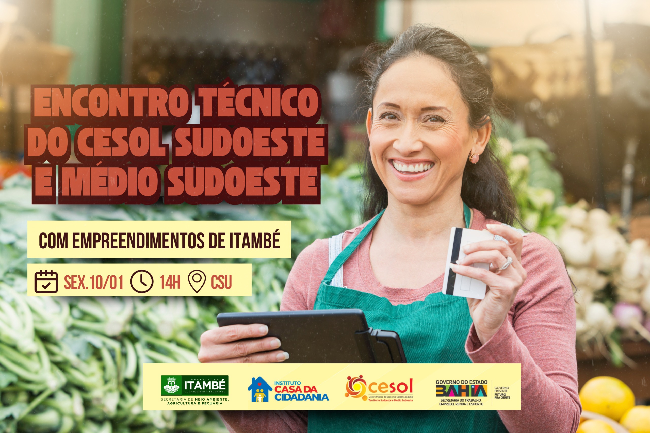 Itambé vai receber nesta sexta (10) Encontro Técnico do Cesol Sudoeste e Médio Sudoeste