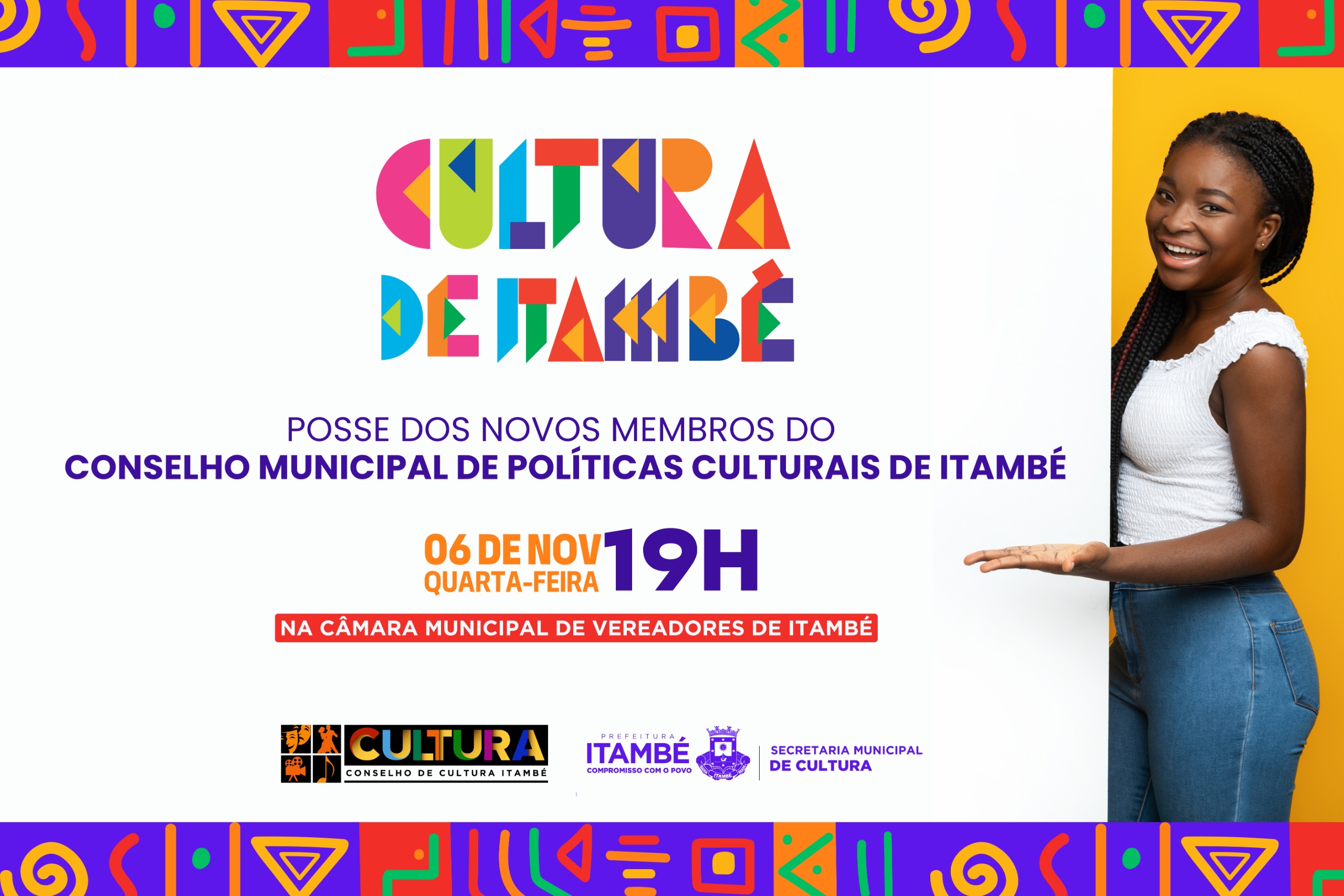 Itambé vai realizar cerimônia de posse dos novos membros do Conselho Municipal de Políticas Culturais