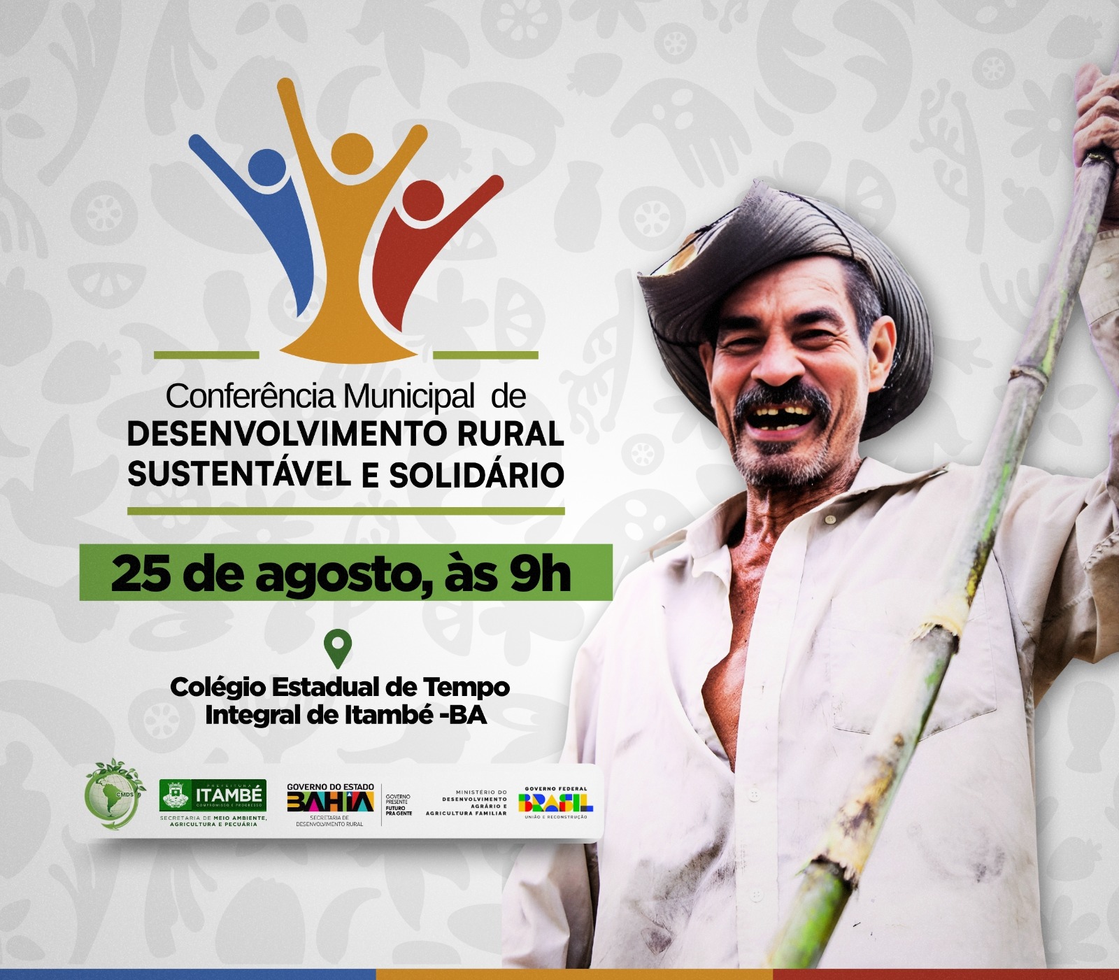 Itambé realiza Conferência Municipal de Desenvolvimento Rural Sustentável e Solidário na próxima segunda-feira