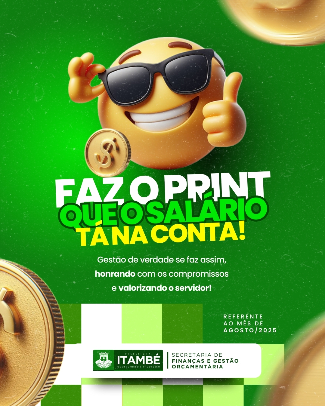 Prefeitura de Itambé antecipa pagamento dos salários de agosto 2025