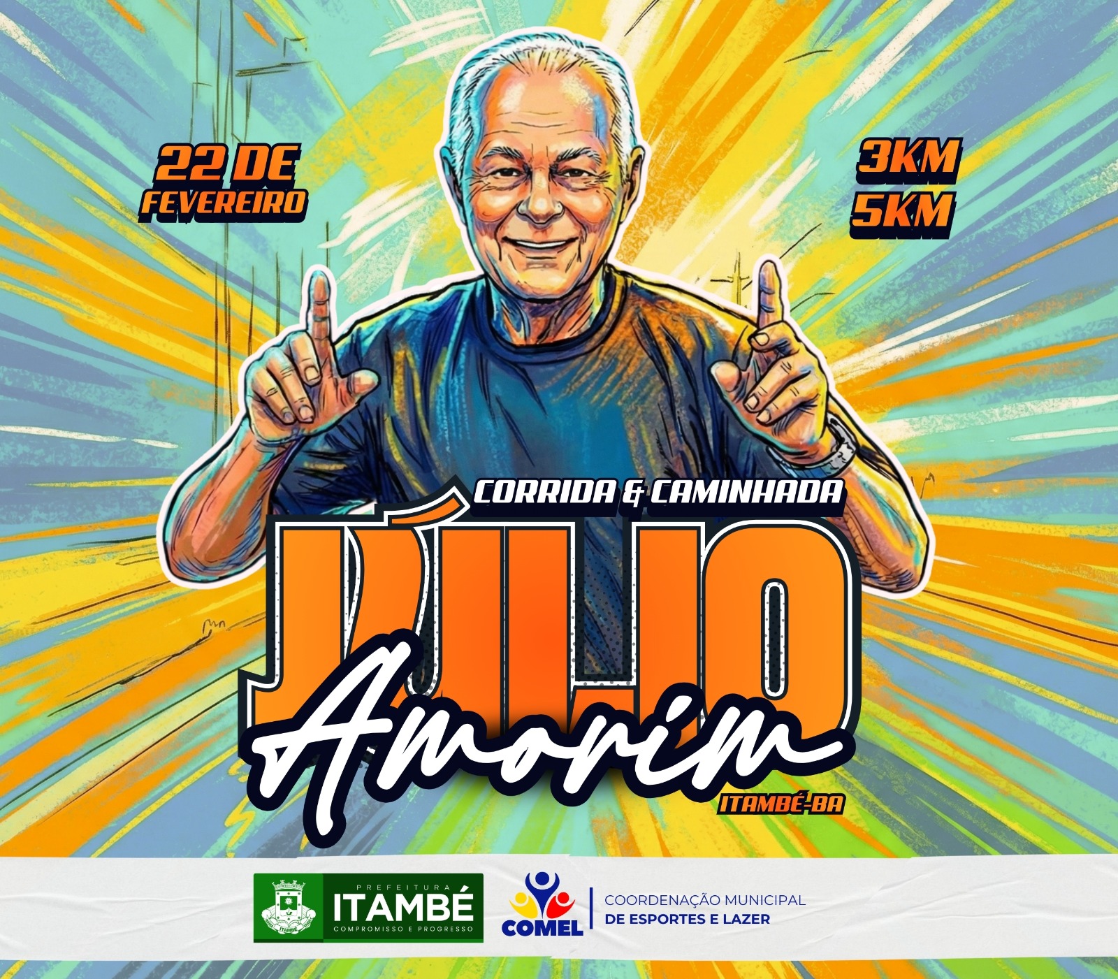 Itambé lança Corrida e Caminhada Júlio Amorim; inscrições abrem na próxima terça-feira (27)