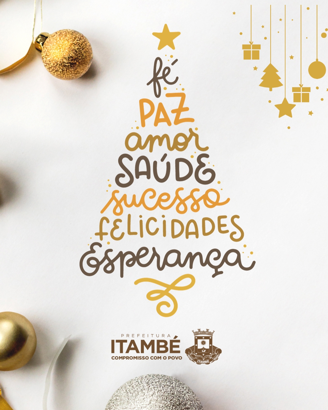 Um Feliz Natal a todas as famílias itambeenses!