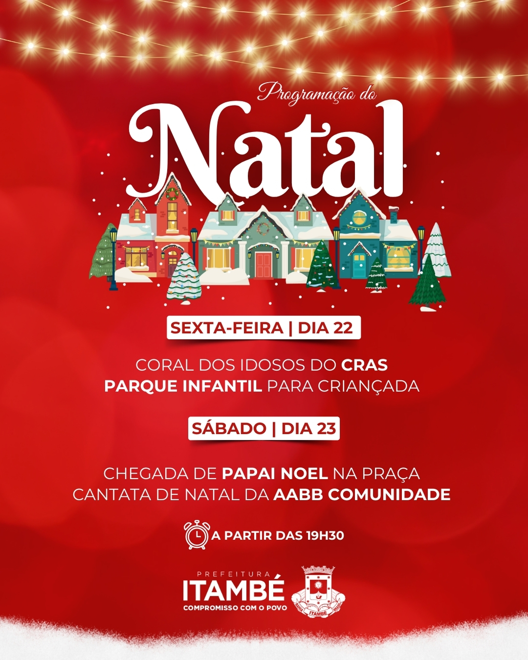 Nos dias 22 e 23, Praça Osório Ferraz vai receber programação cultural de Natal