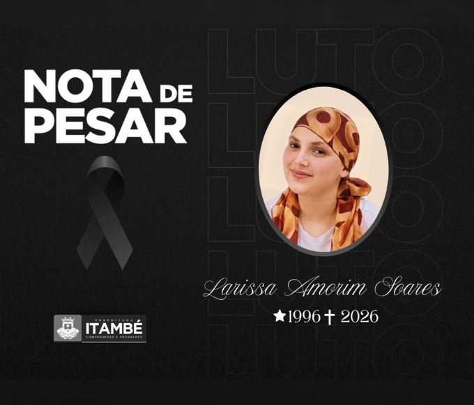 Nota de Pesar pelo falecimento de Larissa Amorim Soares