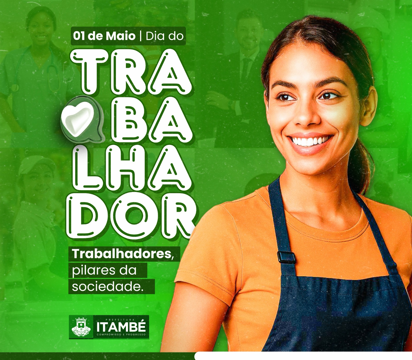 1º de Maio: Dia do Trabalhador é celebrado com reconhecimento e respeito aos trabalhadores de Itambé